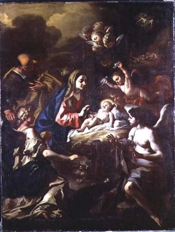 Natività con angeli adoranti e Annunciazione ai pastori